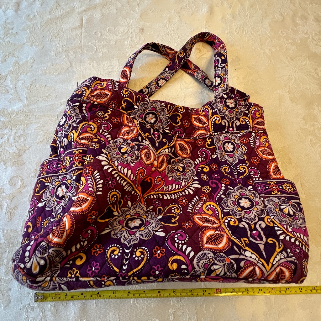 Vera Bradley Red Paisley Quilted Tote